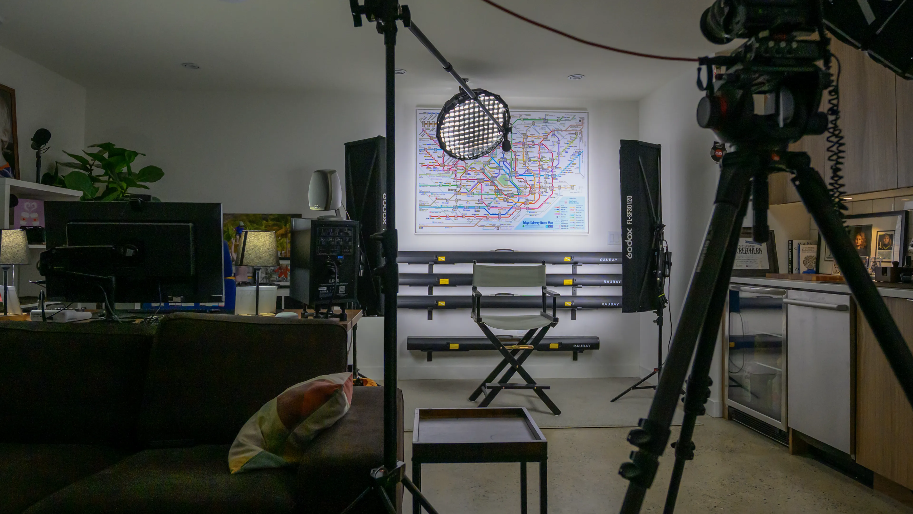La Cave - interview setup